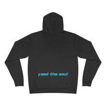 Load image into Gallery viewer, Starve the Ego Feed the Soul Retro Graphic with Large Back Logo Unisex Fleece Pullover Hoodie
