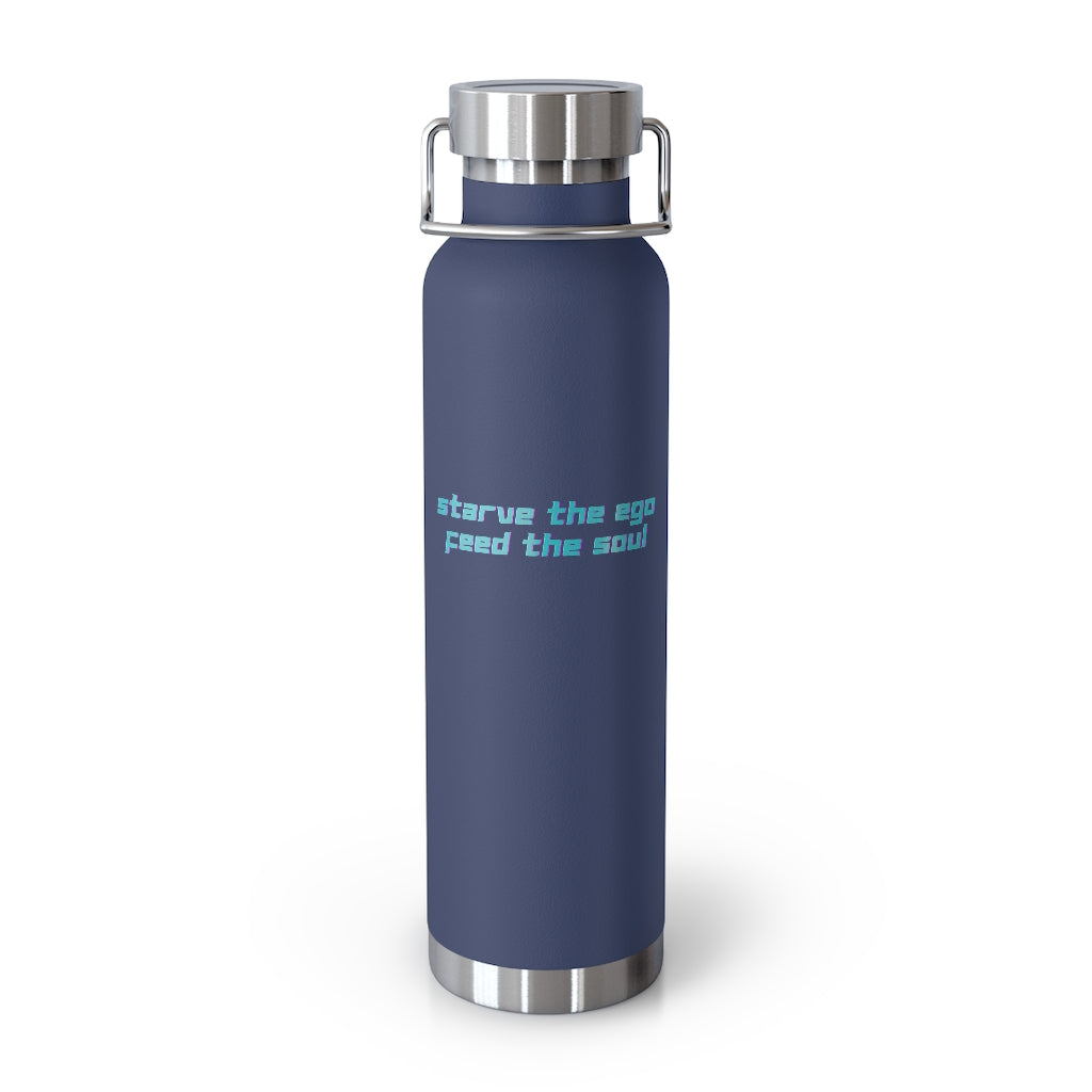 Starve the Ego Feed the Soul Retro Graphic 22oz Vacuum Insulated Bottle