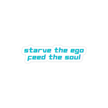 Load image into Gallery viewer, Starve the Ego Feed the Soul Retro Transparent Outdoor Stickers, Die-Cut, 1pcs
