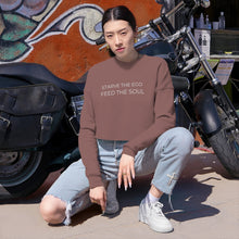 Load image into Gallery viewer, Starve the Ego Feed the Soul Women&#39;s Cropped Sweatshirt
