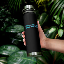 Load image into Gallery viewer, Starve the Ego Feed the Soul Retro Graphic 22oz Vacuum Insulated Bottle
