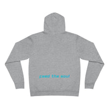 Load image into Gallery viewer, Starve the Ego Feed the Soul Retro Graphic with Large Back Logo Unisex Fleece Pullover Hoodie
