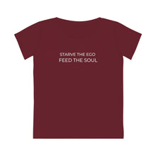 Load image into Gallery viewer, Starve the Ego Feed the Soul Women&#39;s Fitted T-shirt
